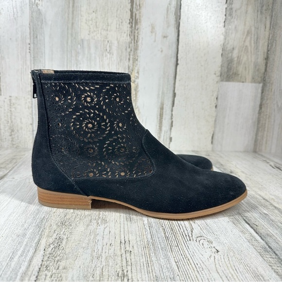 JACK ROGERS Ronnie Women's Suede Almond Toe Cut Out Ankle Booties #760 - Picture 8 of 14